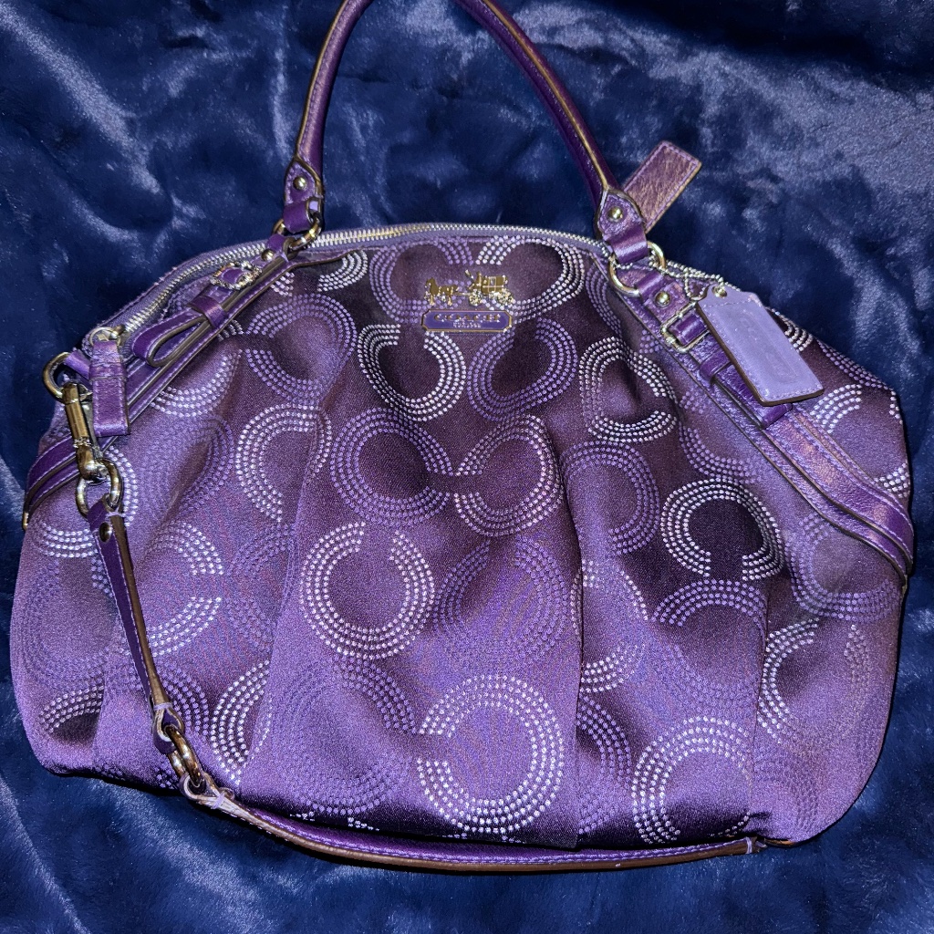 Coach Purple Glitter Satchel